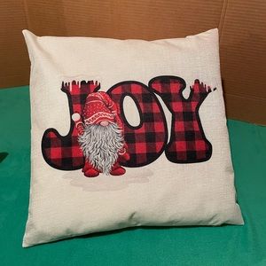 JOY gnome throw pillow